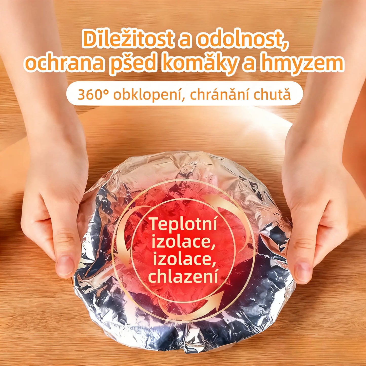 📢📢 SLEVA 50 %!⏰【100 kusů】 Izolační kryt z hliníkové fólie