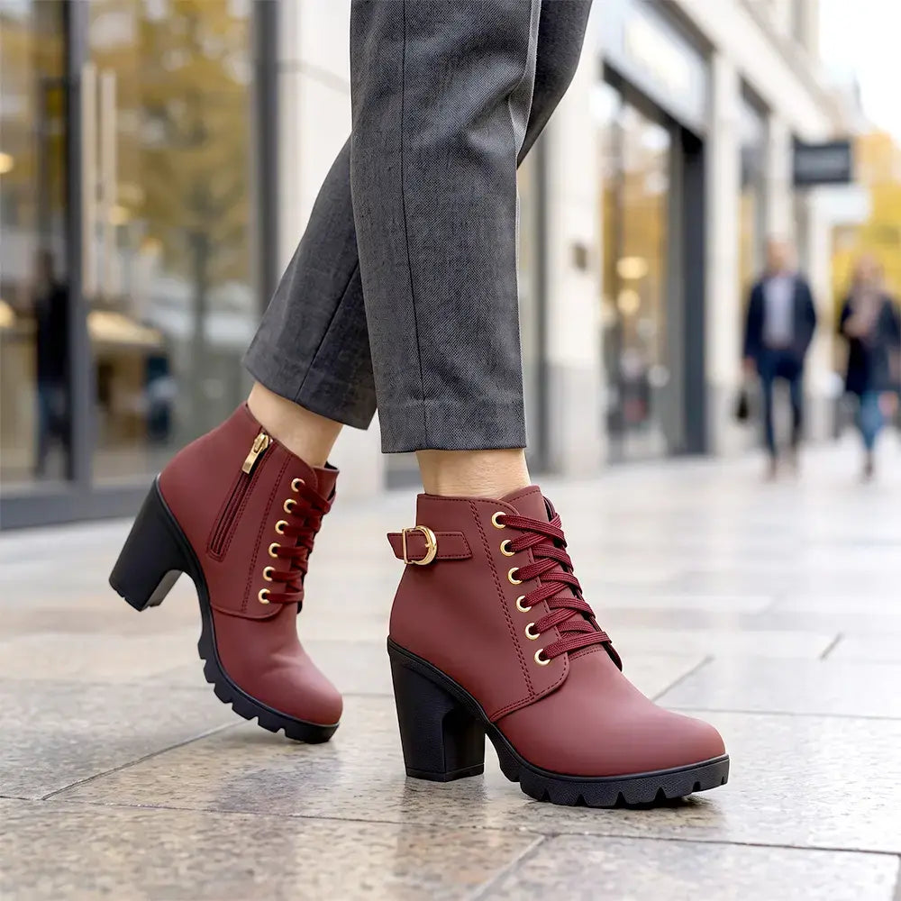 👢【Velikosti 35-42】Nepogrešljiv kos za jesen-zimo: elegantni ženski škornji s peto; popolna kombinacija mode in udobja za nošenje brez napora ves dan!