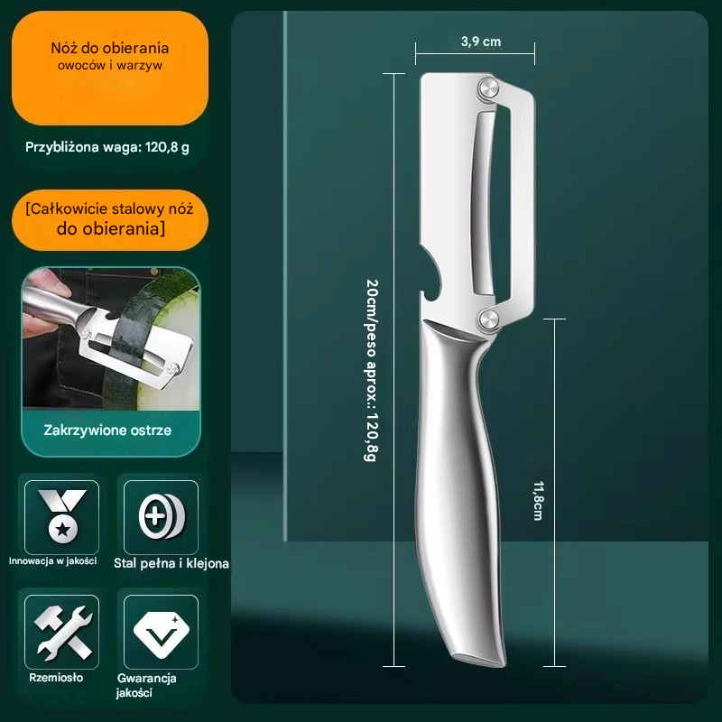 🔥【Kúp 1, získaj 1 zadarmo】 Pogrubiona obieraczka ze stali nierdzewnej, przeznaczona do kuchni.