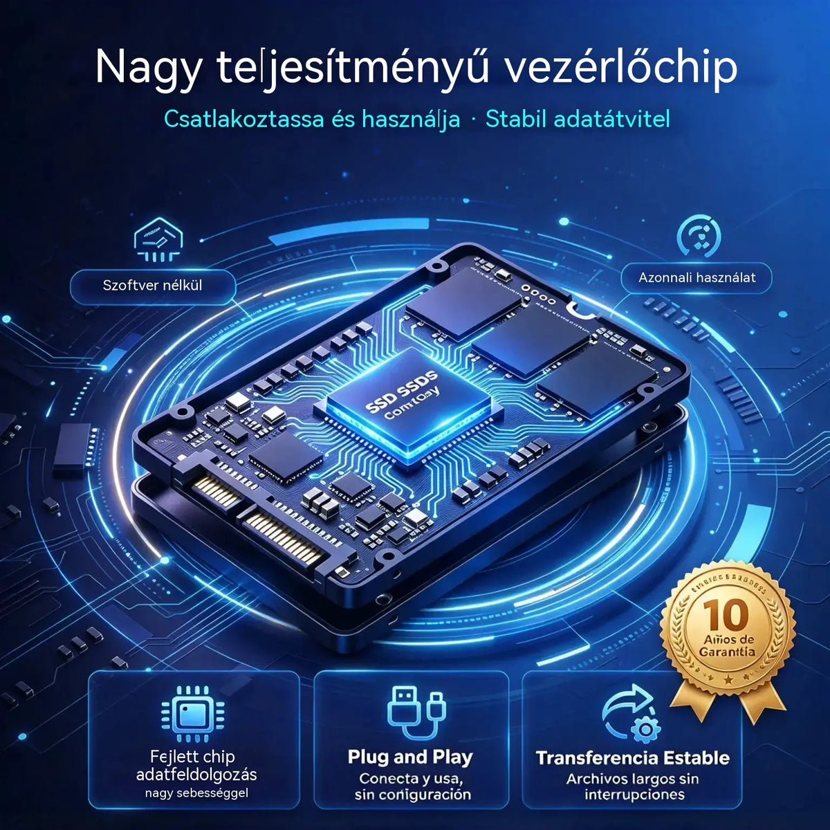 ⚡【32 TB】💾 Új generációs, ultravékony SSD | Nagy kapacitás és nagy sebesség | Hordozható adattároló 🚀