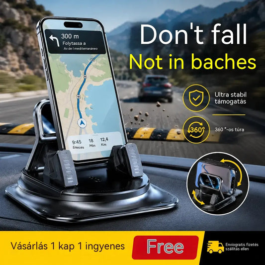 🔥🚗Biztonságos és okos: A tökéletes 2 az 1-ben autós telefontartó! 🚗