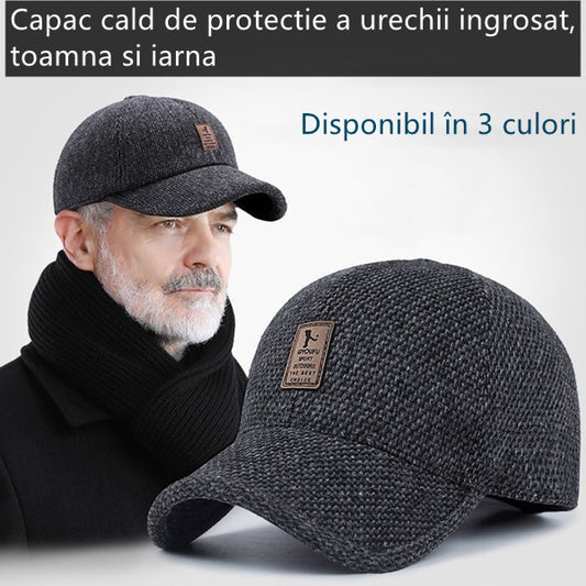 🔥🧢 Pogrubiona, ciepła czapka chroniąca uszy, jesienno-zimowa