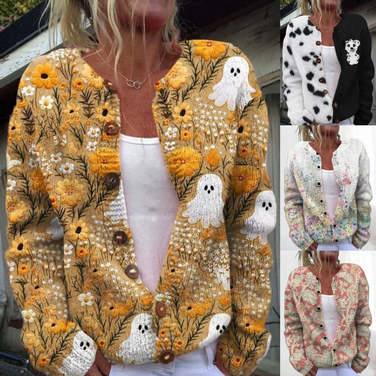 🌸 Ζεστό και άνετο, ιδανικό για το φθινόπωρο, Νέο, μοντέρνο και άνετο γυναικείο ζακετάκι