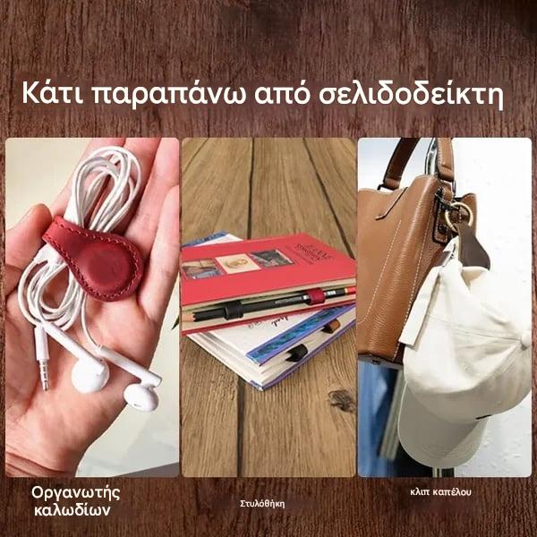 🔥【Σετ 3 τεμαχίων】🎁 Vintage δερμάτινοι σελιδοδείκτες με μαγνητικό κλιπ