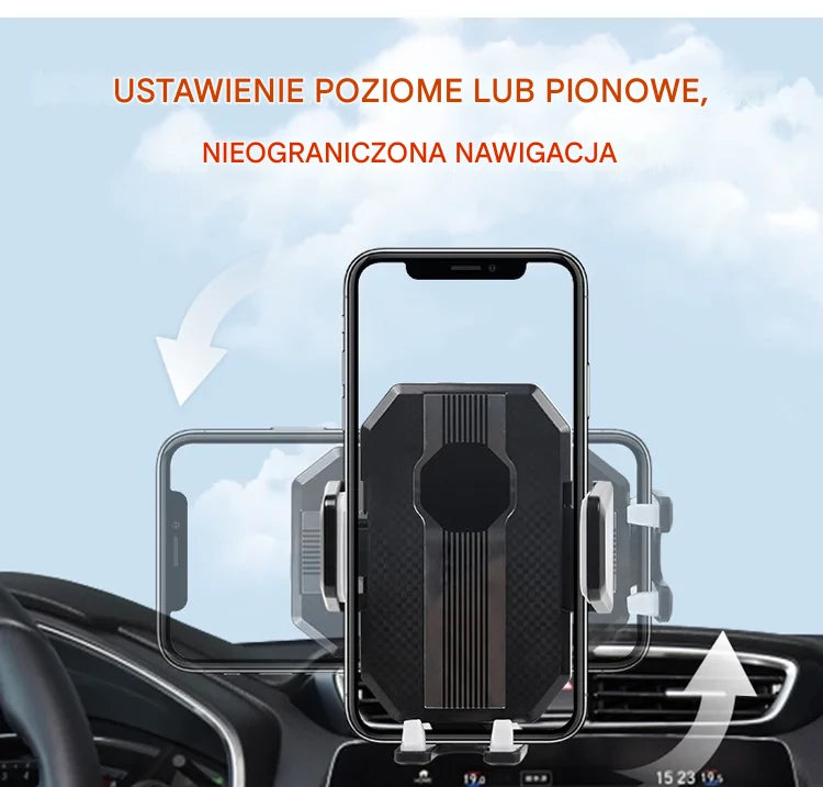 🔥Wielofunkcyjny uchwyt samochodowy na telefon, wytrzymuje ciężar do 5 kg!