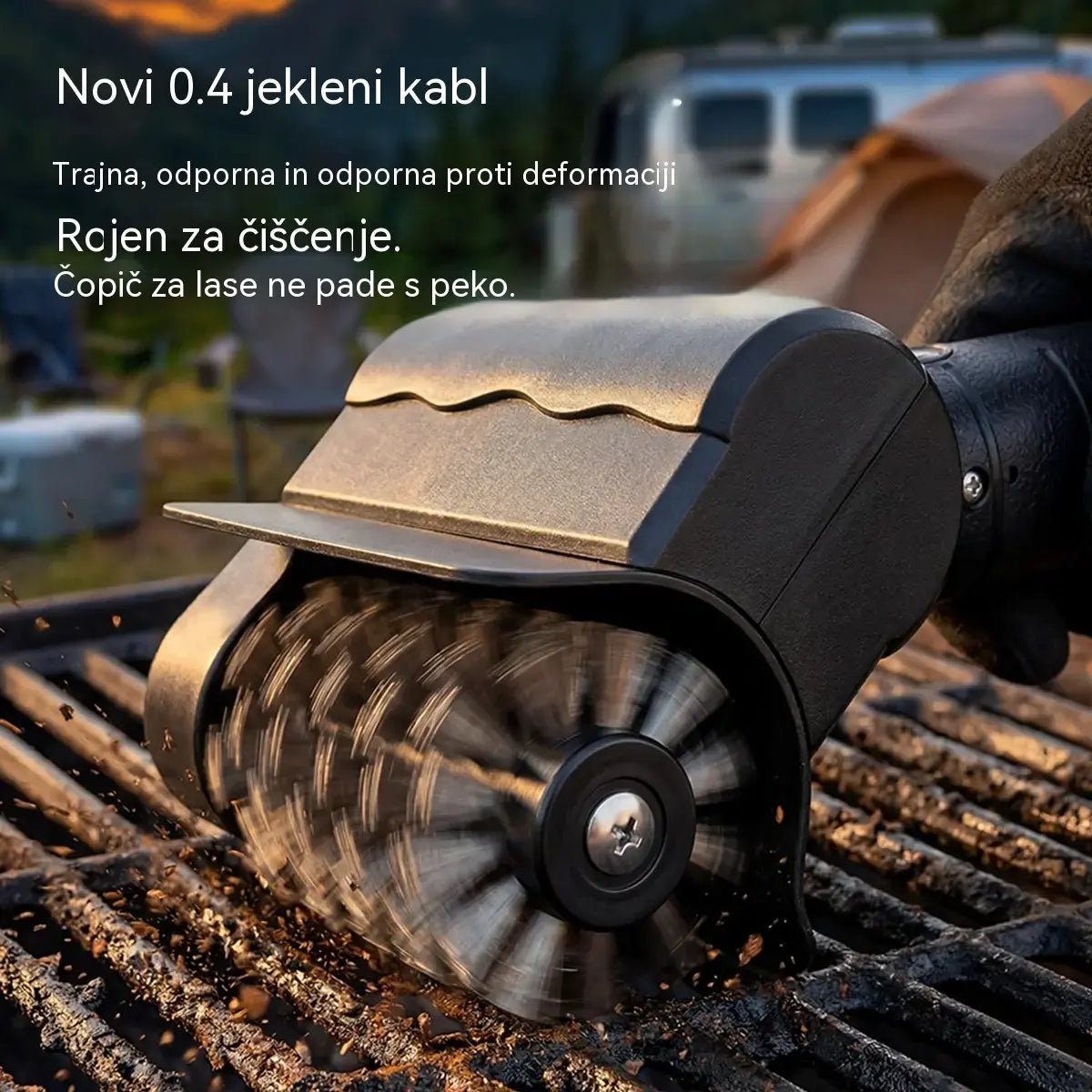 🔋🧹 Brezžična električna krtača za čiščenje žara — litij-ionska, večnamenska in enostavna za uporabo 🔥🍖