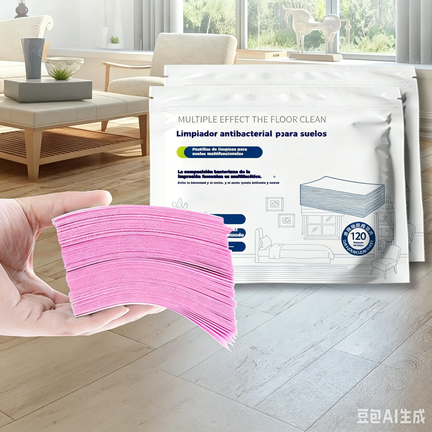 🧹【Kupite 1, dobite 1 GRATIS!】✨ 240 antibakterijskih in dezodorirajočih večnamenskih čistilnih tablet | Primerno za parket, laminat, ploščice in stene avtodomov