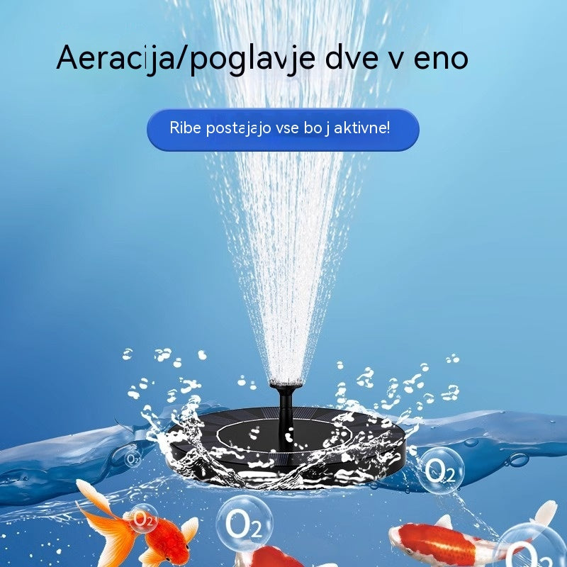 💥Vodna fontana napajena s sončno energijo