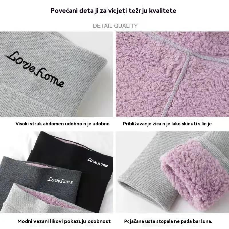 【40-100 kg】 Ciepłe spodnie do jogi, podszewka z polaru, gruba warstwa zewnętrzna