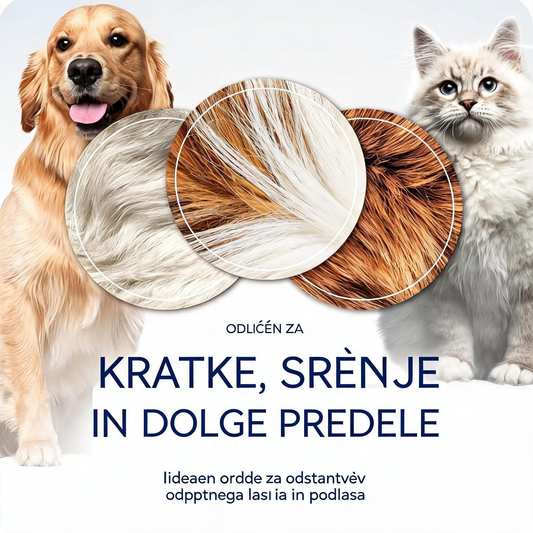 🐾 Profesionalno orodje za odstranjevanje odmrle dlake pri psih in mačkah: nežno, učinkovito in brez dlak doma ✨💖