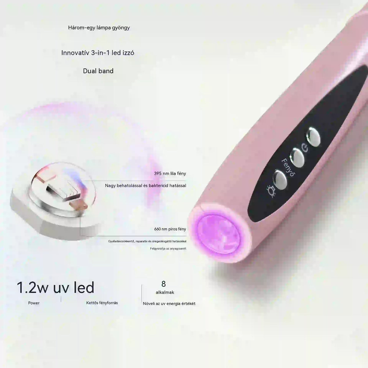 💅✨2 az 1-ben hordozható elektromos körömcsiszoló UV lámpával