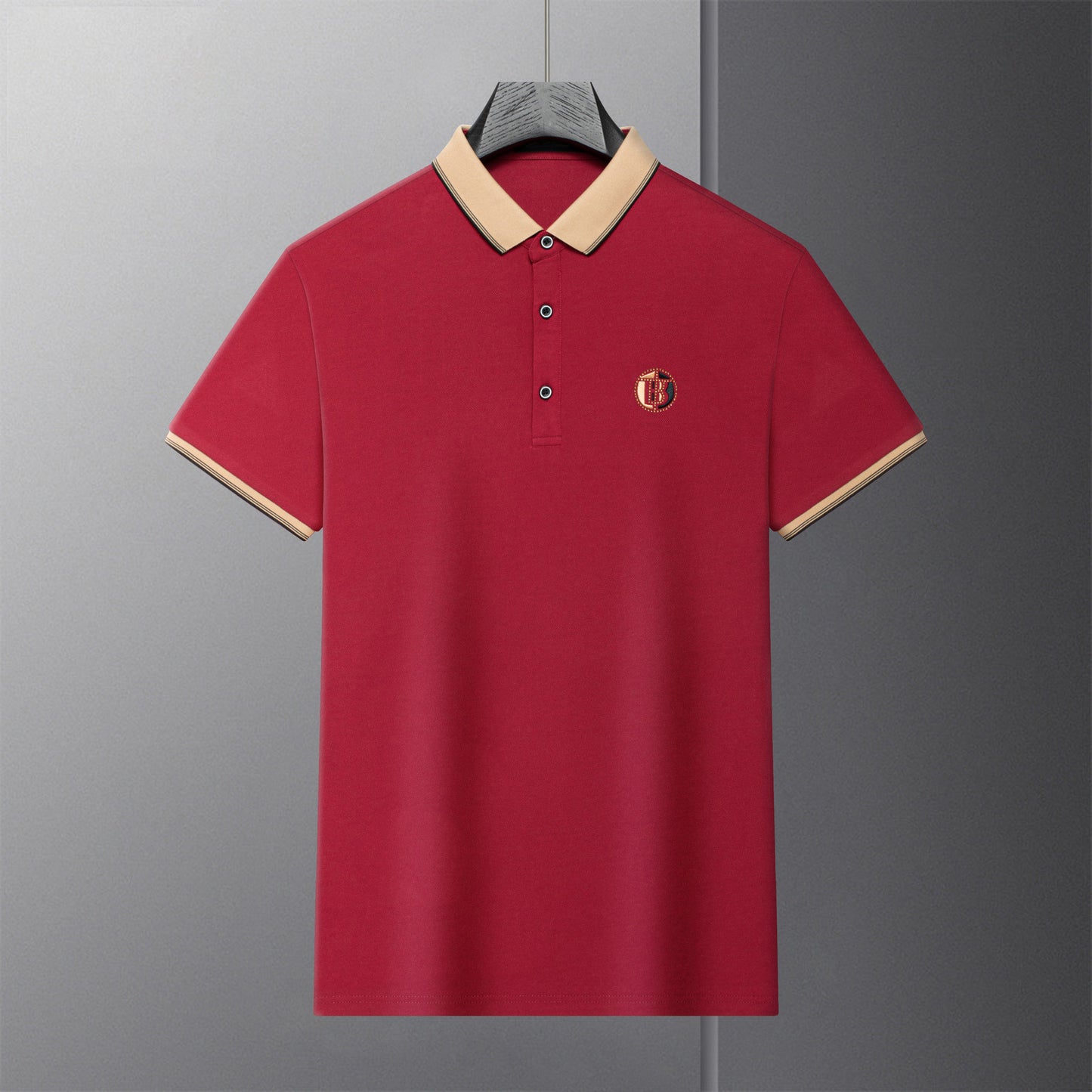 👔 【M-4XL】2025 letnia męska koszulka polo z krótkim rękawem na co dzień z haftowanymi klapami T-shirt