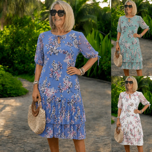 Plačilo ob dostavi 👗❤️【S-5XL】Elegantna in stilska šifonska obleka