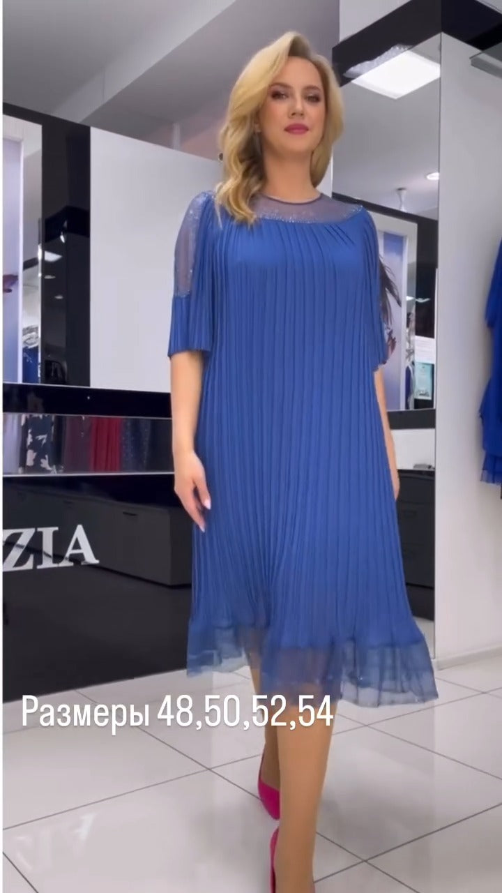 🔥🔥【Nowe produkty sprzedające się na gorąco】【S-5XL】Elegancka plisowana sukienka
