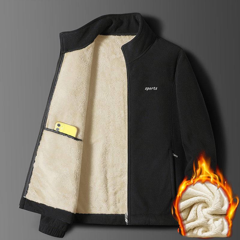 ✨⛄【M-5XL】 2025, nowa, wysokiej jakości, modna, ocieplana męska kurtka z pluszowego aksamitu