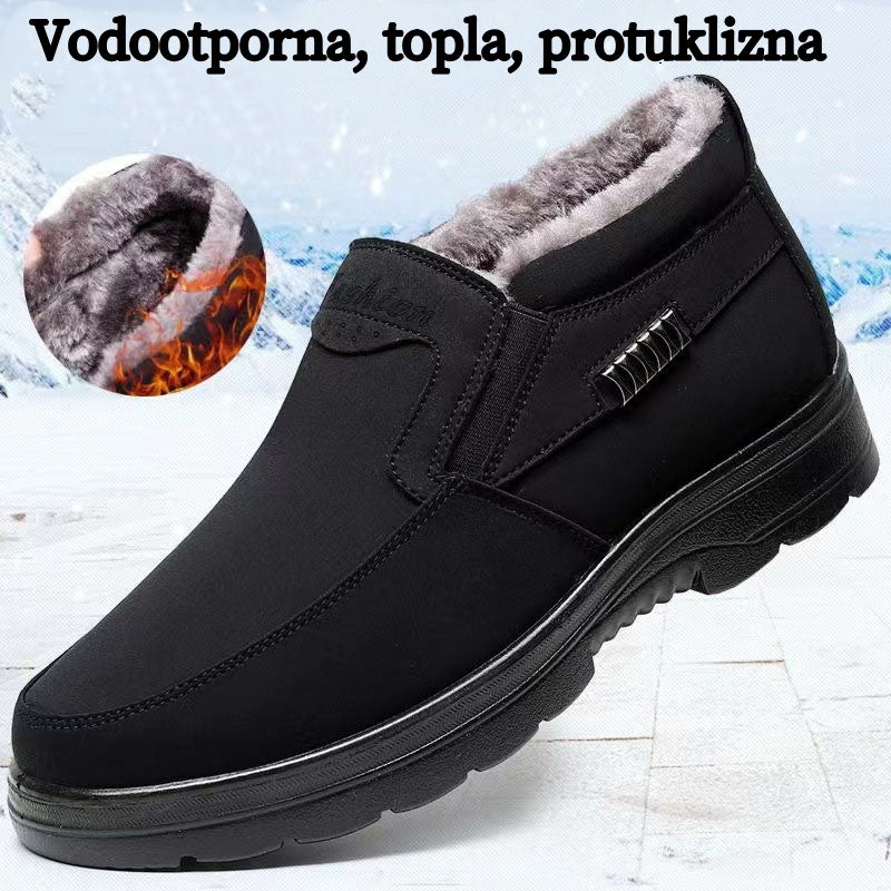 【39-47】Zimowe męskie buty bawełniane z polarową podszewką, pogrubione i antypoślizgowe, wyjątkowo ciepłe wnętrze.