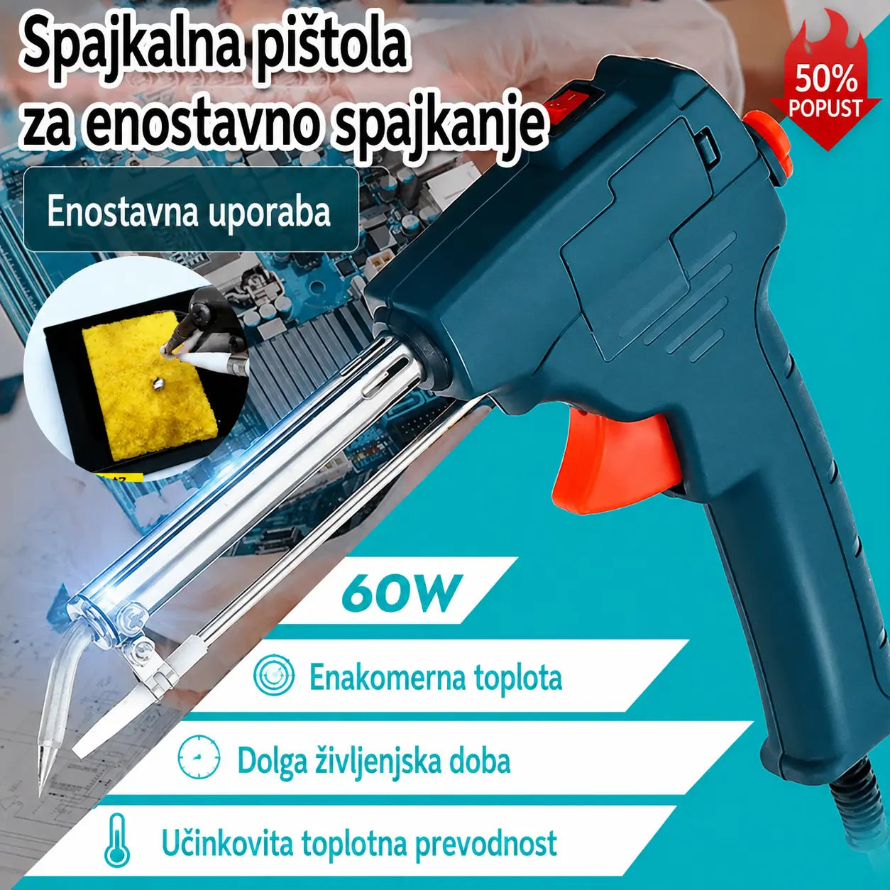 🔥Vroče prodajano🔥 Visokozmogljiv spajkalnik 80 W 【Polovična cena】