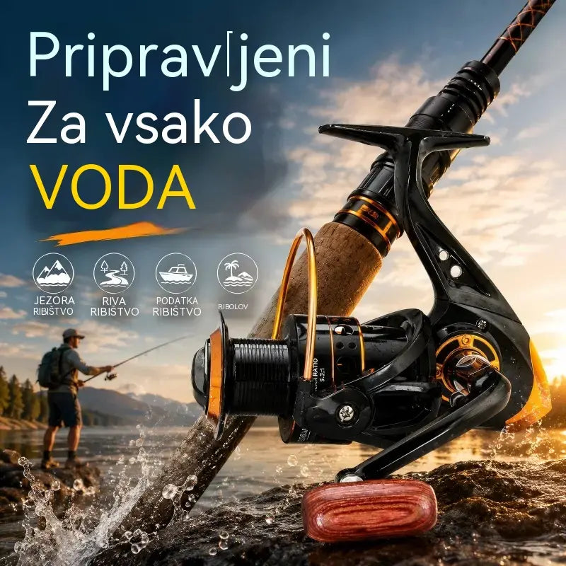 🦈🦈 Ribaška rola za predenje z veliko kapaciteto