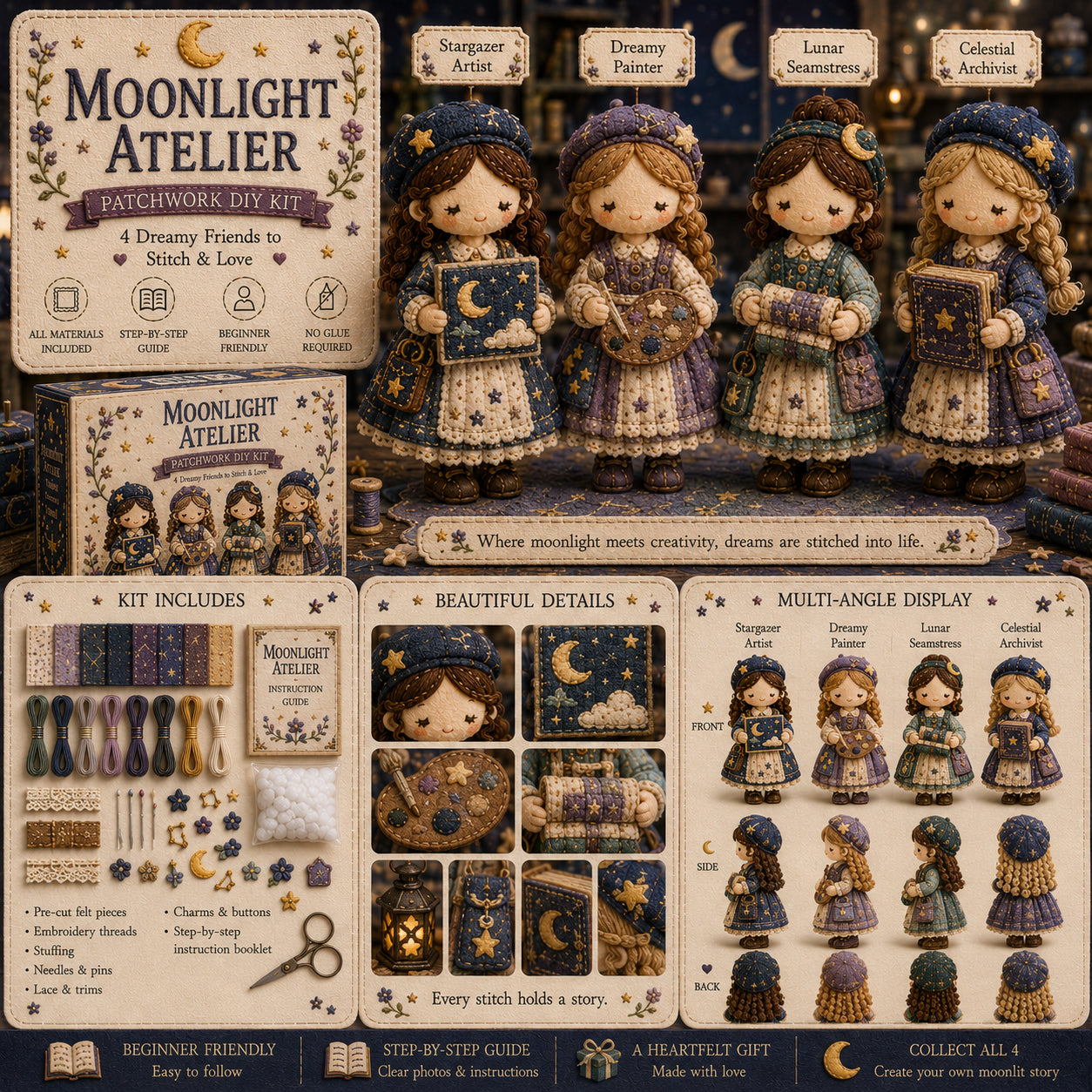 🎁Utolsó nap: Élvezd a 49% kedvezményt! 🧵 Miniatűr patchwork készlet a Miniature World sorozatból.
