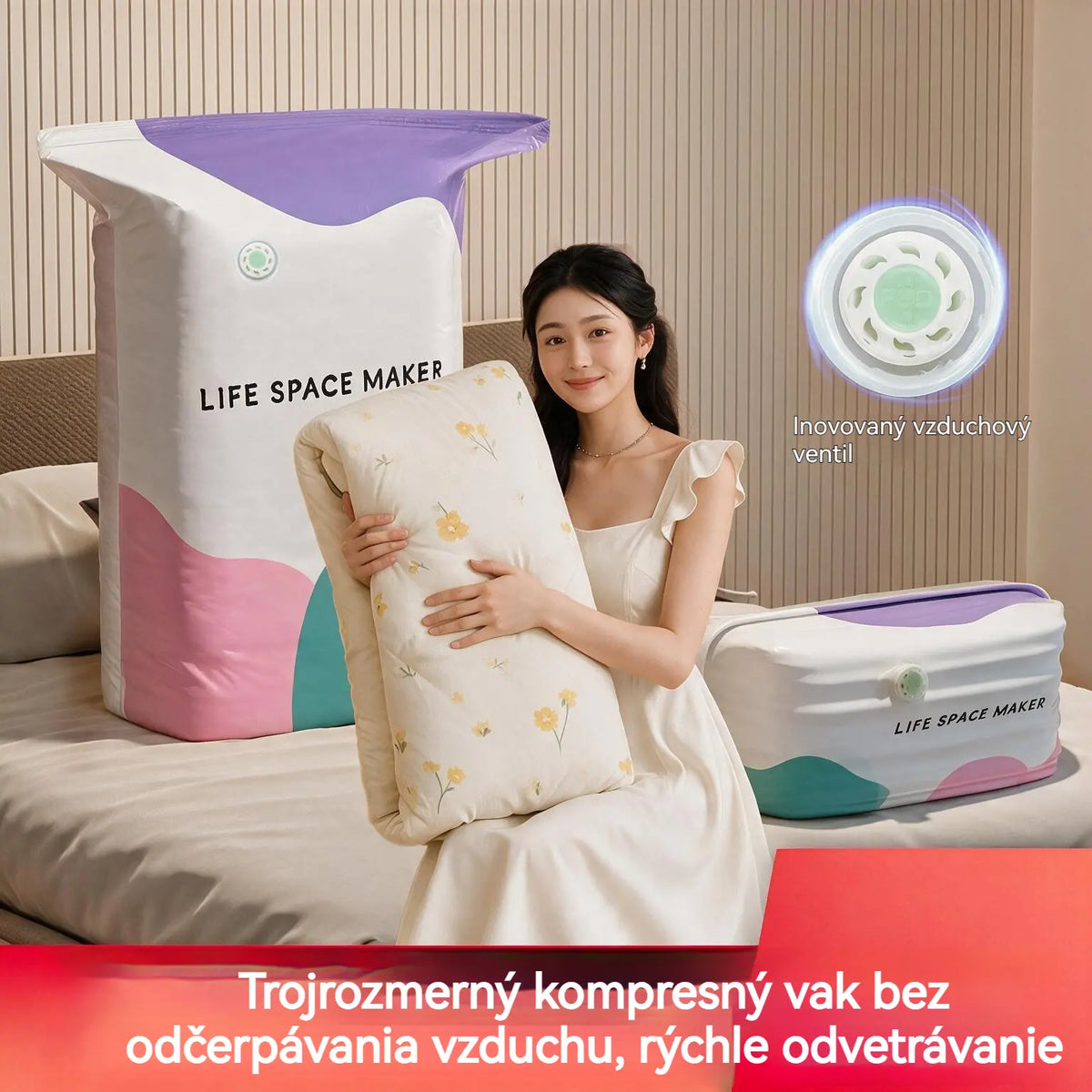 👕📦Kompressziós zsákok ruhák tárolásához – nincs szükség porszívóra, megerősített kialakítás.
