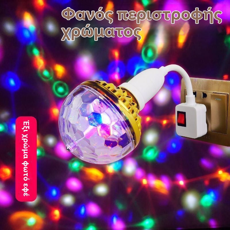 🎅🎄 Świąteczna promocja! 50% rabatu 🔥 Wielokolorowa obrotowa magiczna kula dyskotekowa
