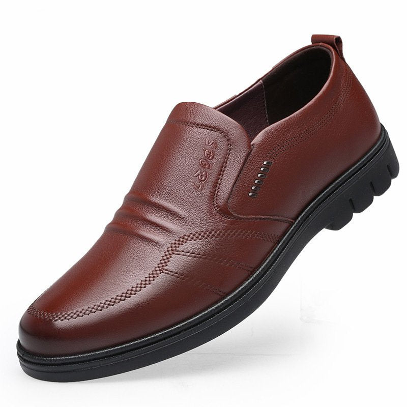 👞【39-44】2025 Męskie buty sportowe na co dzień, skóra naturalna, miękka podeszwa, antypoślizgowe, oddychające