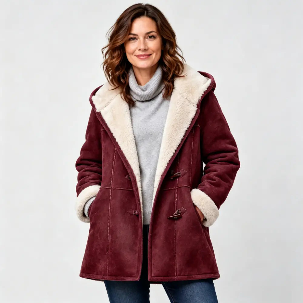 🐏🥼Ponudba za polovično ceno💖 Elegantna in topla ženska jakna s podlogo iz umetnega semiša, velikosti S-5XL, ležerna zimska vrhnja oblačila