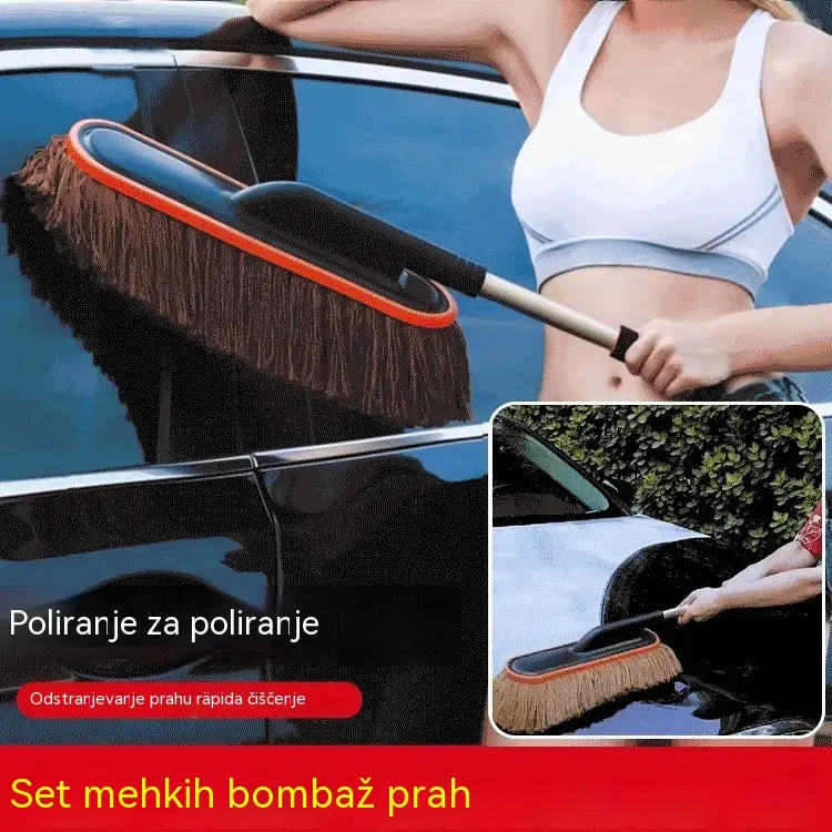 🚗🧹 Večnamenska krtača za čiščenje avtomobila, odstranjuje prah in sneg, ojačane ščetine