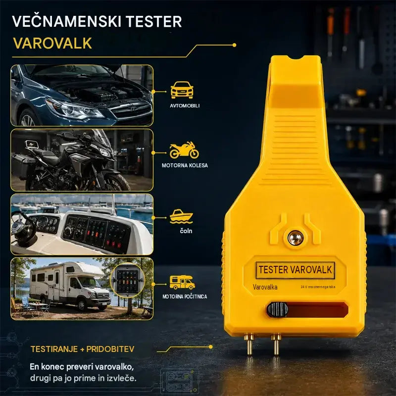 ⚡ 2-v-1 avtomobilski tester varovalk in klešče (združljiv z 12 V/24 V / zeleni LED indikator / nastavljiv razmik / klešče za izvlečenje / uporaba v avtomobilu, tovornjaku, čolnu)! 🚗✨