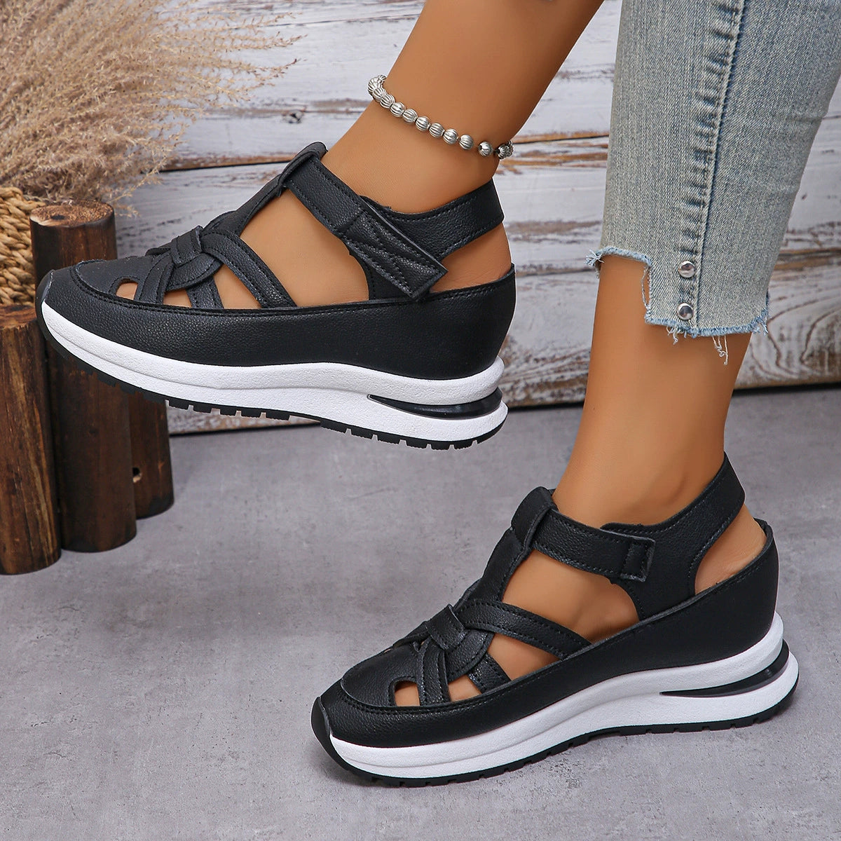 👡 Καλοκαιρινές Εκπτώσεις 【35-43】2026 Νέα μοντέρνα, αναπνεύσιμα, casual γυναικεία σανδάλια με χοντρή σόλα
