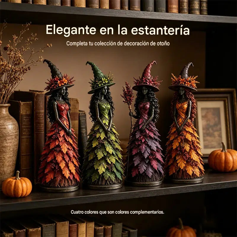 🧙‍♀️ Figura de bruja encantada de otoño