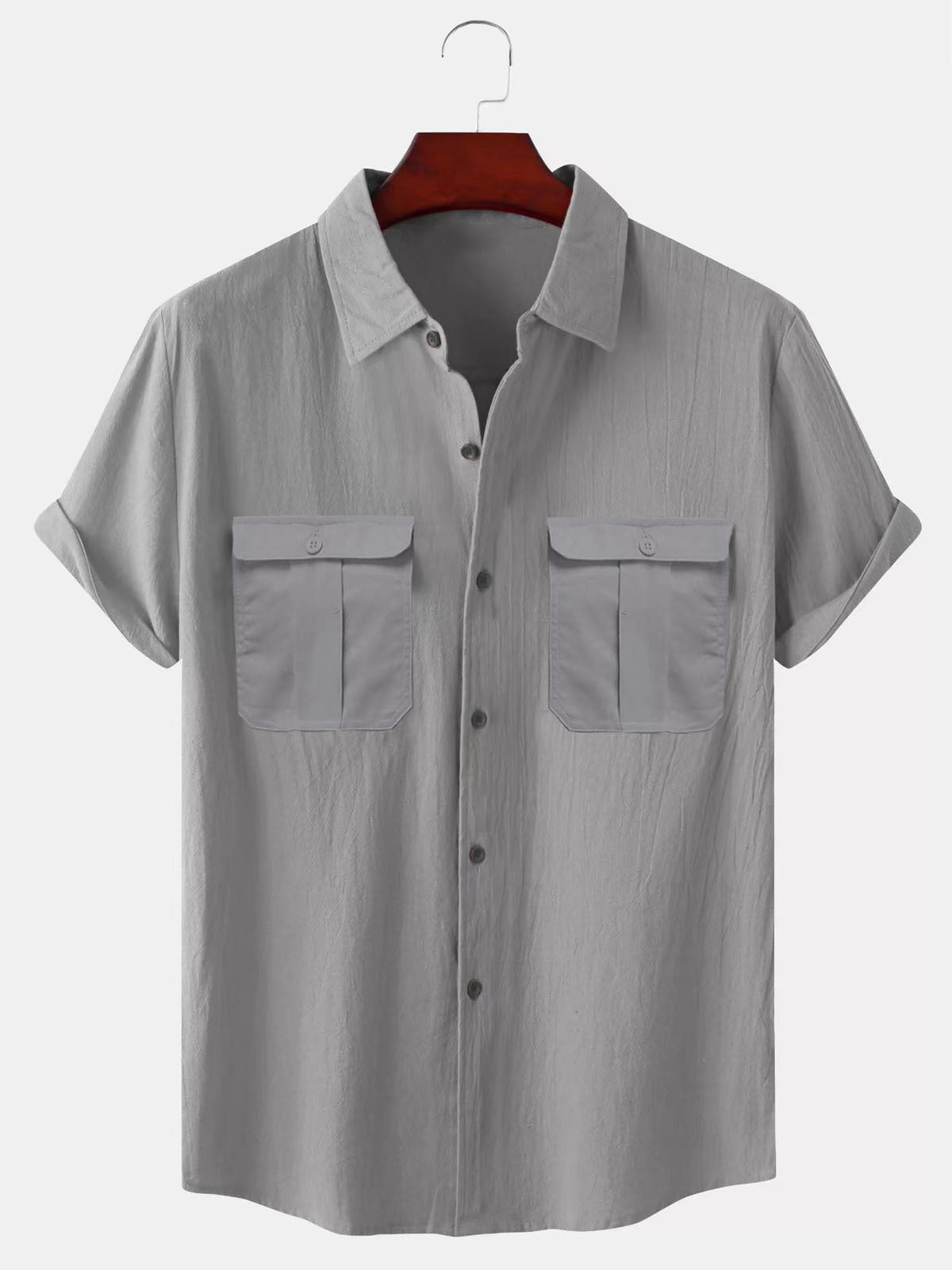 🏖️🔥[M-5XL] Nowa letnia męska prosta lniana koszula - przyjazna dla skóry i miękka