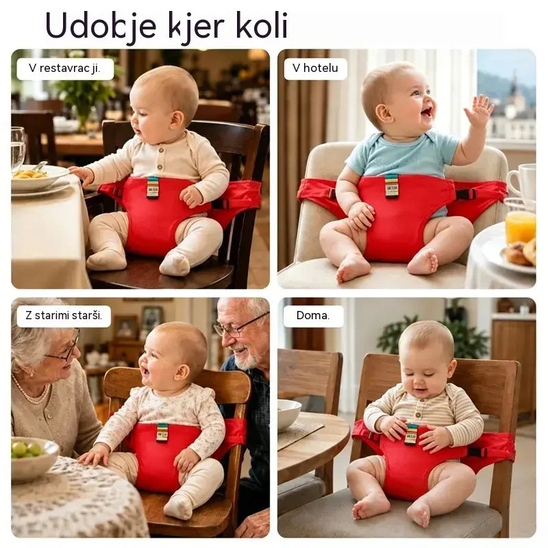 👶✨Varnostni pas za prenosni otroški stolček | Univerzalni varnostni pas za otroški stolček | Primerno za potovanja in izlete z vašim otrokom