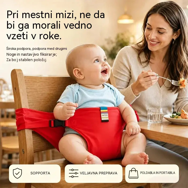👶✨Varnostni pas za prenosni otroški stolček | Univerzalni varnostni pas za otroški stolček | Primerno za potovanja in izlete z vašim otrokom