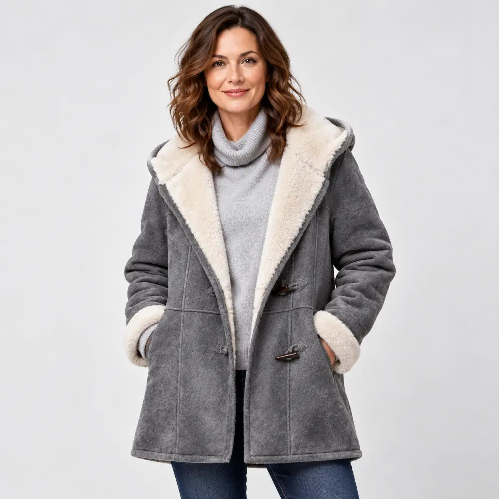 🐏🥼Ponudba za polovično ceno💖 Elegantna in topla ženska jakna s podlogo iz umetnega semiša, velikosti S-5XL, ležerna zimska vrhnja oblačila