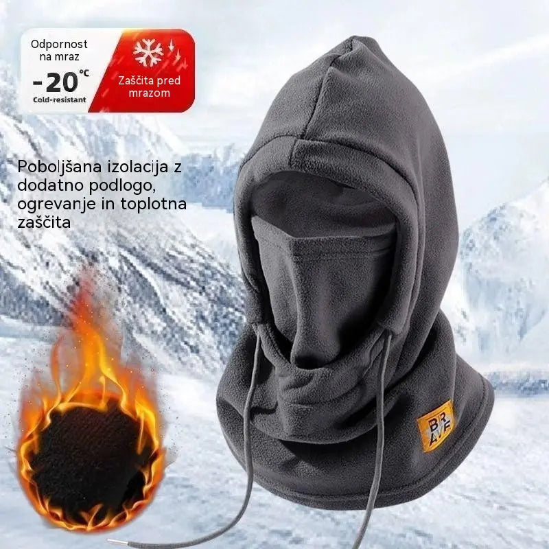❄️ Popolnoma termo kapa s flis podlogo, ki vas greje do -20 stopinj Celzija. ⛷️ Idealna za smučanje, motoristiko in aktivnosti na prostem.