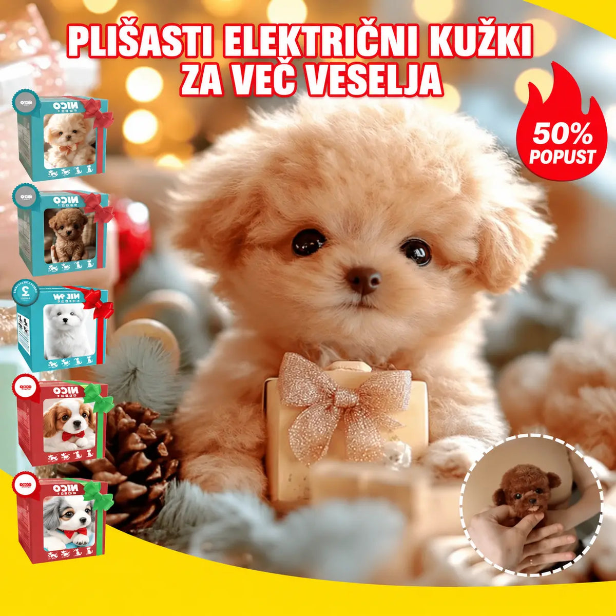 🐶🐶Plačilo ob dostavi - 🔥Moja robotska plišasta igrača mladiček