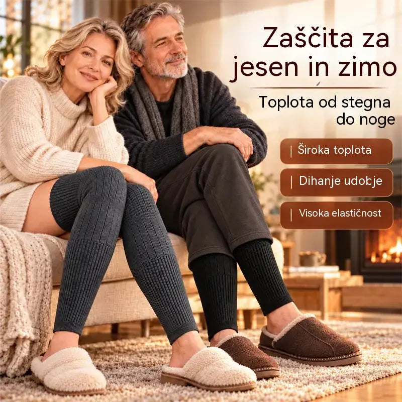 🦵 Zimske tople opornice za kolena · Zelo dolge s flis podlogo · Zagotavljajo celovitejšo zaščito za kolena in noge!