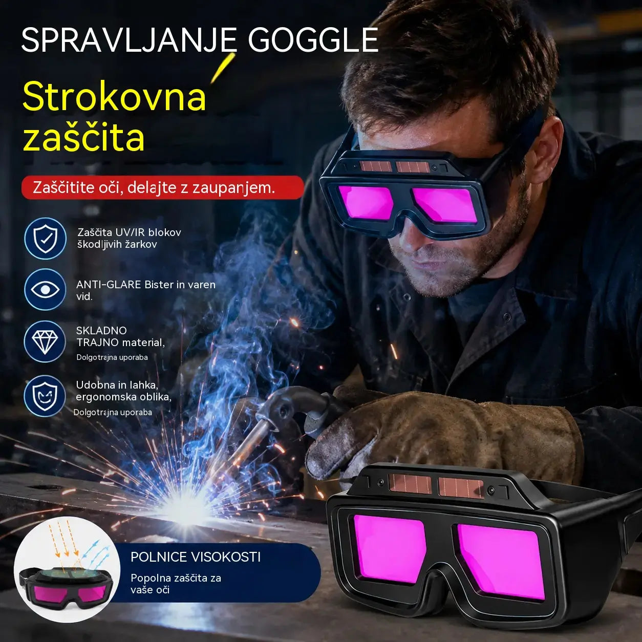 🎁Nov izdelek za leto 2026: Varilska zaščitna očala s 49 % popustom!