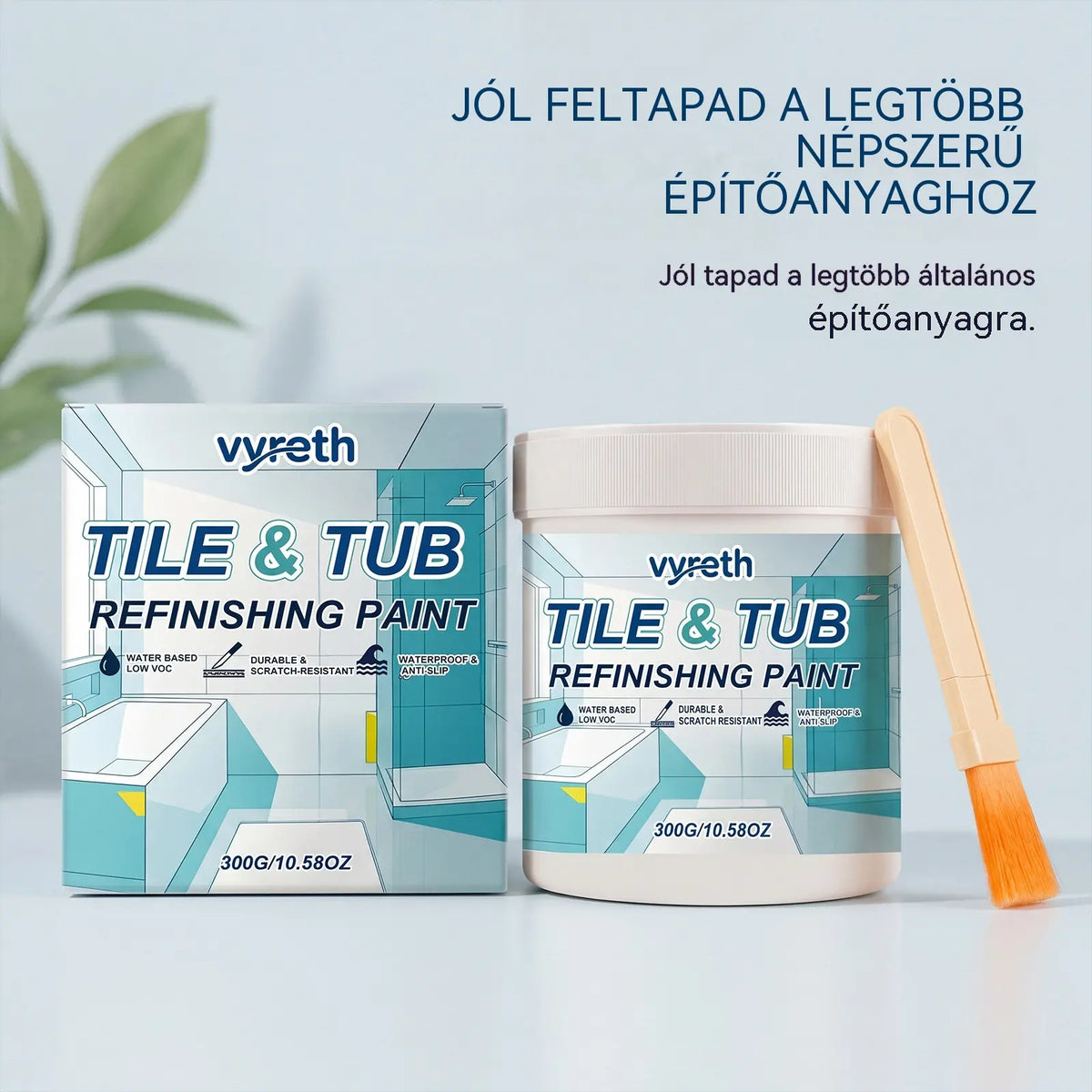 Vízbázisú festékkészlet csempékhez és kádakhoz