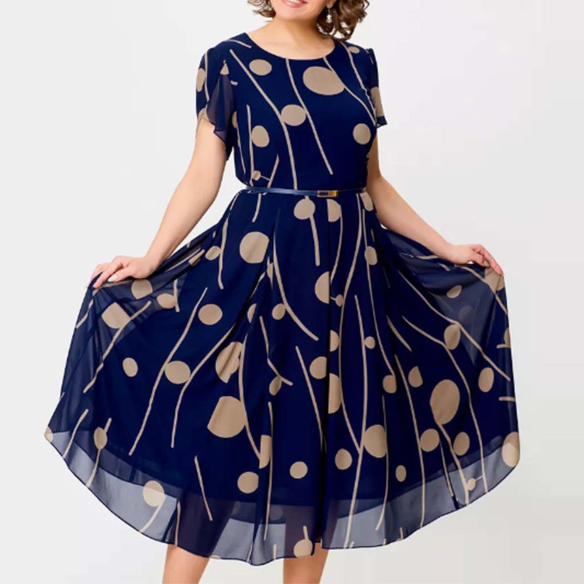 👗💥【S-5XL】 Új divatos ruha, klasszikus dizájn, elegáns és egyszerű