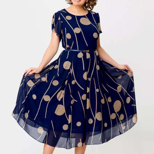 👗💥【S-5XL】 Új divatos ruha, klasszikus dizájn, elegáns és egyszerű