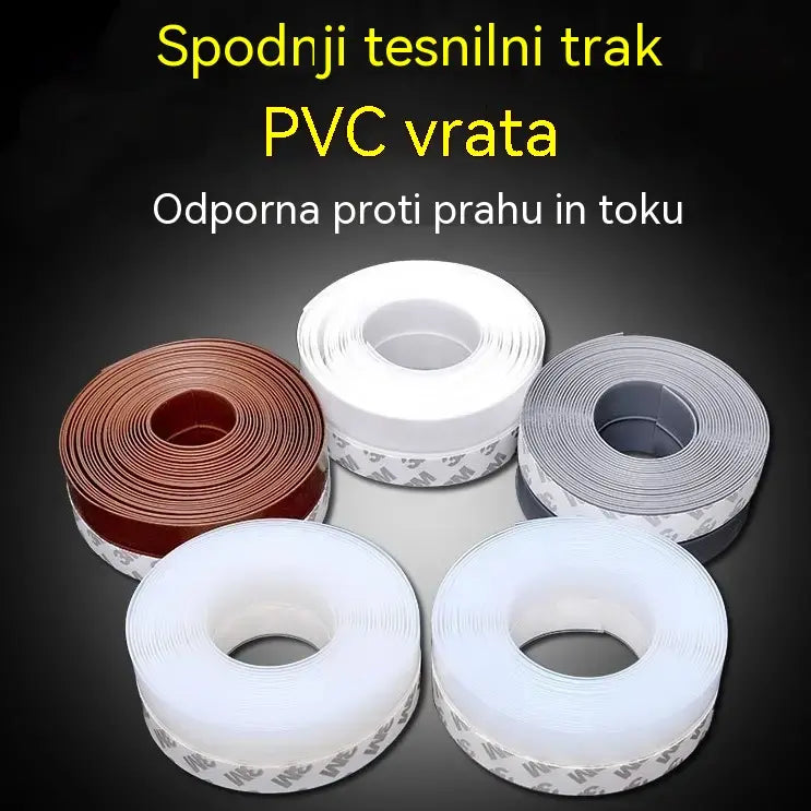 🚪 Tesnilni trak za spodnjo stran vrat iz PVC-ja – odporen proti prahu in vetru
