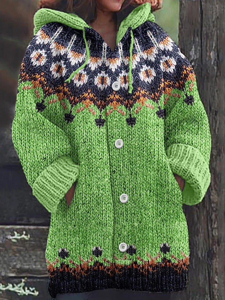 🩰🎀Novi dolazak za jesen/zimu 2025. - Mekani i udobni vintage džemper s debelim gumbima