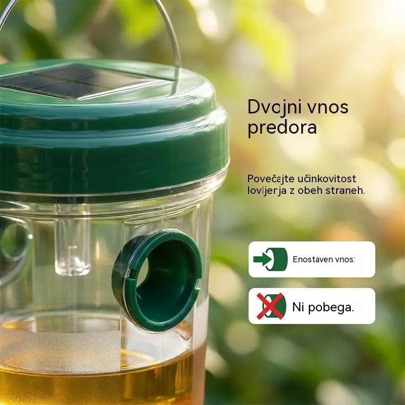 🐝☀️ Sončna past za ose za teraso in vrt 🔋🌿 – učinkovita, polnilna in vremensko odporna – brez kemikalij, za do 500 m2 – prihranite zdaj!