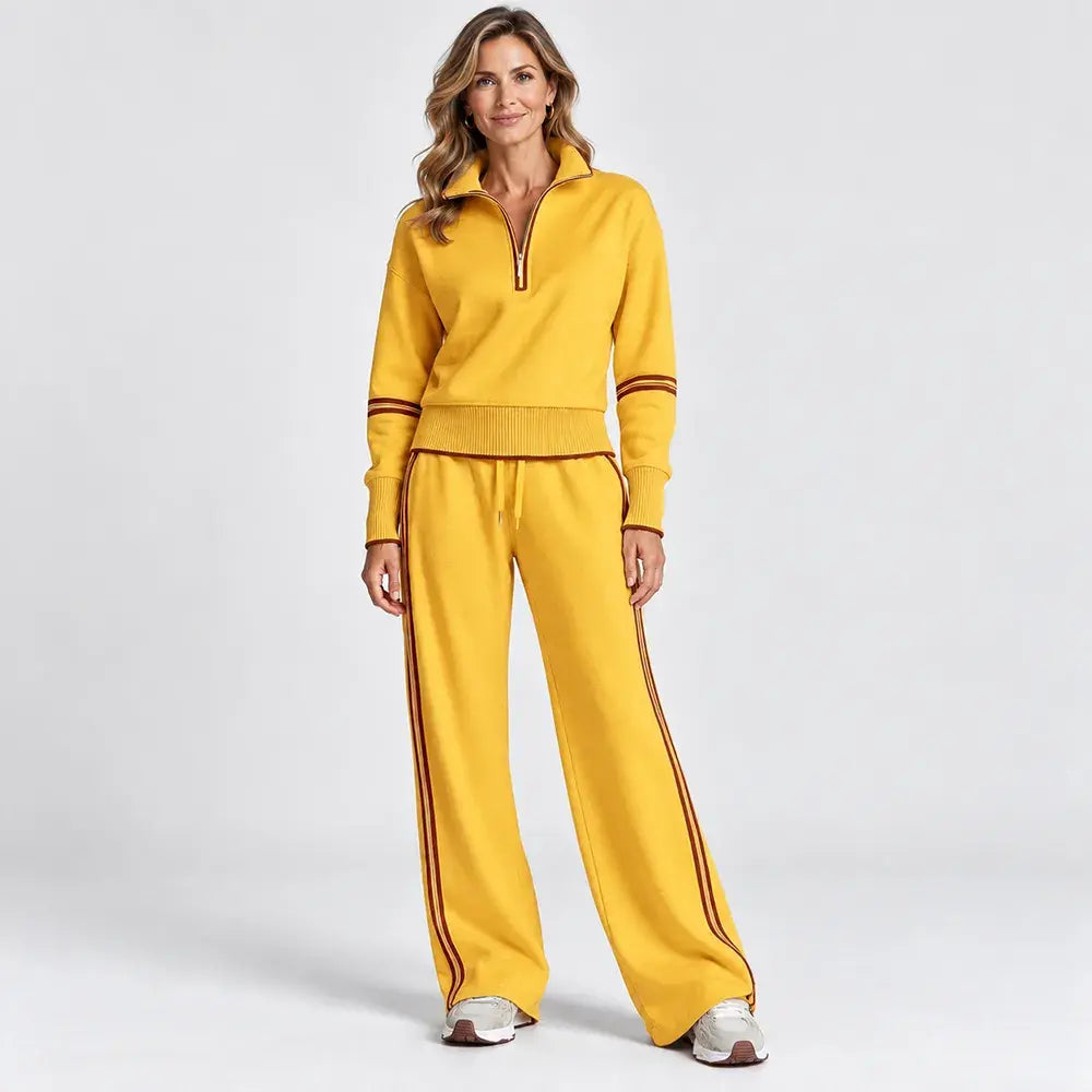 🍁 Dvodelni komplet [jakna + hlače] 32 € 🔥🖤 Vključuje ležeren športni top in široke hlače v živahnih barvah 🔥