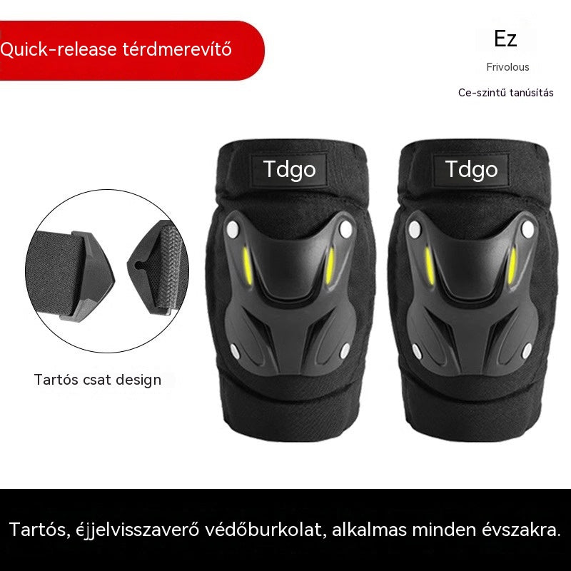 Egész évszakos, fluoreszkáló térdvédők