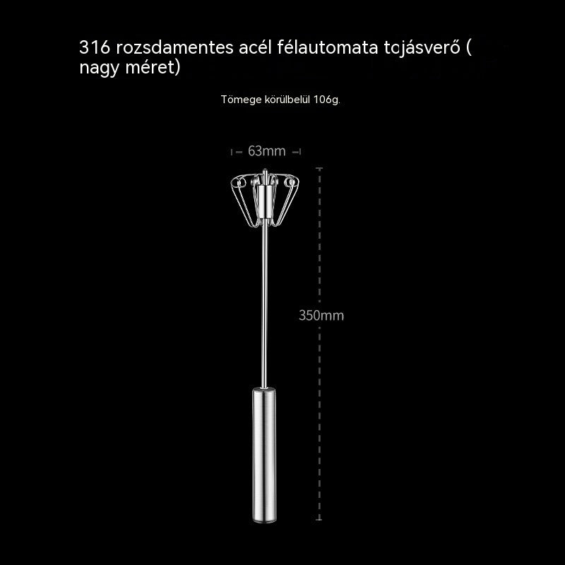 🎁Vásároljon 1-et, kapjon 1-et ingyen🎁 Rozsdamentes acél félautomata és kézi tojáshabverők